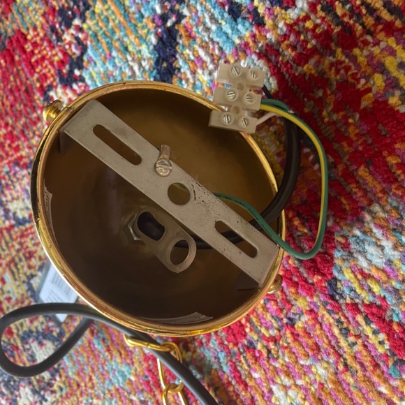 2 Gold Pendant Lights - Picture 4 of 6